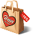happy delivery bag icon