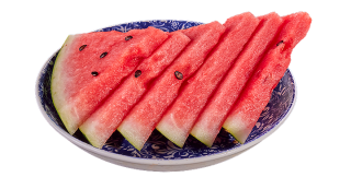 Cold and juicy watermelon