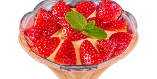 Mascarpone with strawberries