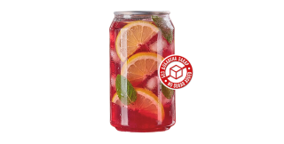 Лимонад с ананасом, маракуйей и драконовым фруктом