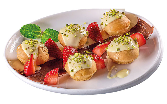 MINI ECLAIRS WITH CHOCOLATE