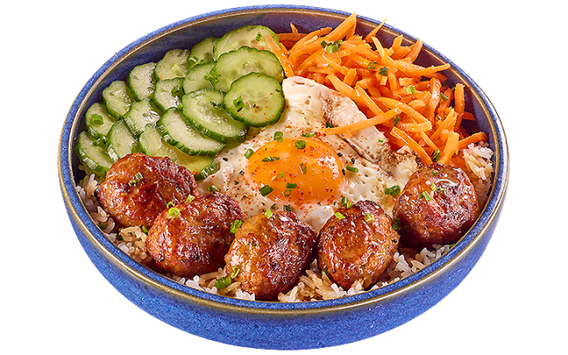 PROTEIN BOWL WITH BLACK ANGUS MEATBALLS