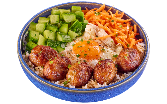 PROTEIN BOWL WITH BLACK ANGUS MEATBALLS