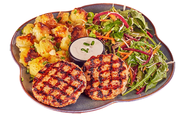 TWO GRILLED CHICKEN MEATBALLS