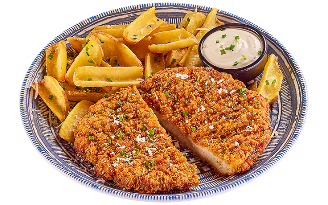 SCHNITZEL OF CHOPPED CHICKEN