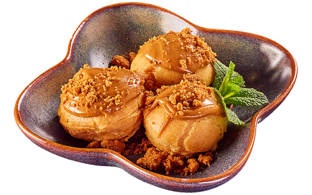 МИНИ ЭКЛЕРЫ С КРЕМОМ БИСКОФФ