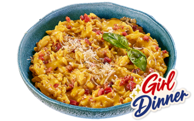 ORZO RISOTTO CARBONARA