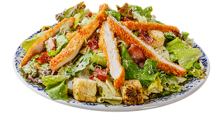 Caesar salad with crispy chicken