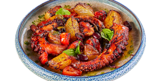 Sicilian style octopus